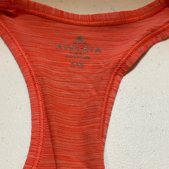 Athleta Vibrant Orange Racerback Tank - Picture 2 of 7